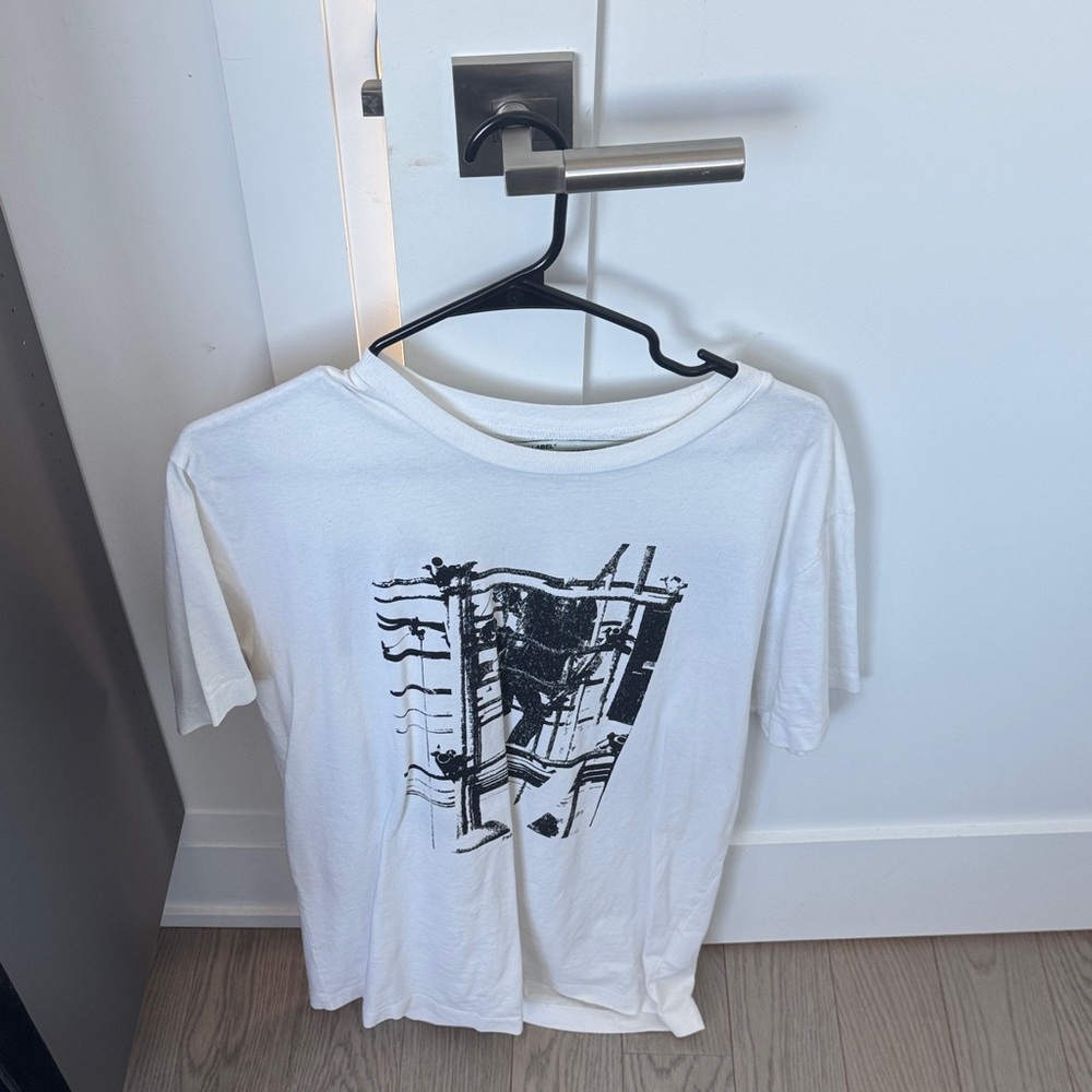 Off-White White Graphic Long Sleeve Tee